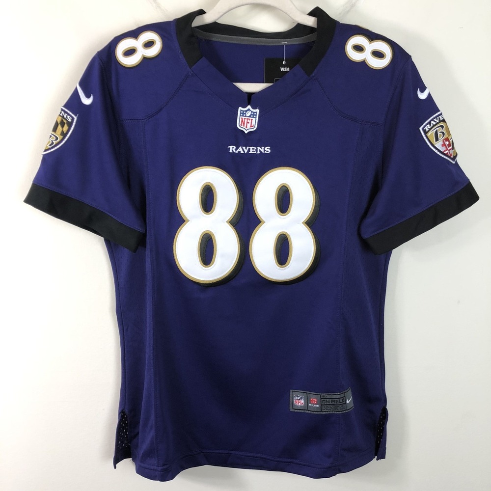 Nike Baltimore Ravens Dennis Pitta #88 Stitched Jersey Women's Sz M Purple NFL